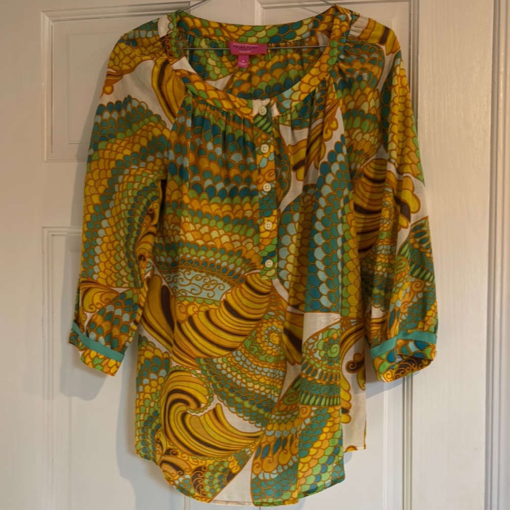 Banana Republic Multicolor Patterned Blouse